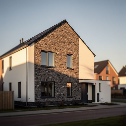 nieuwbouwwoning in Staphorst met antraciet grijze kunststof kozijnen en gemengde gevel